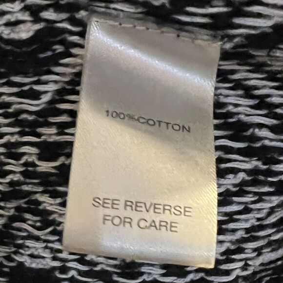 BKE Women's Knit Open Front Cardigan Sweater Striped Asymmetrical Hem Medium - Picture 7 of 7